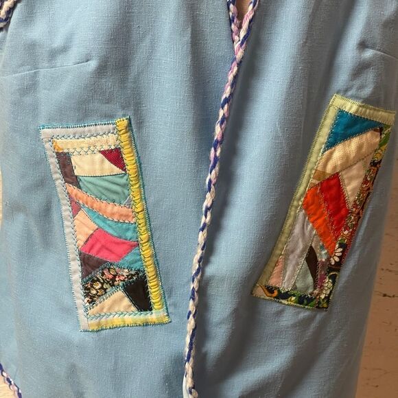 Vintage Original for Solange Patchwork Quilt Vintage 80's Vest Skirt Set Medium - Picture 2 of 16